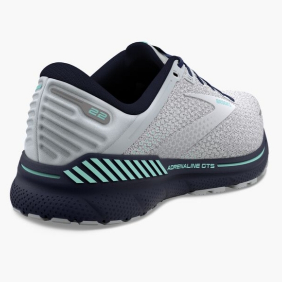 Brooks Adrenaline GTS in Grey / Peacoat / Aruba - Picture 4 of 16